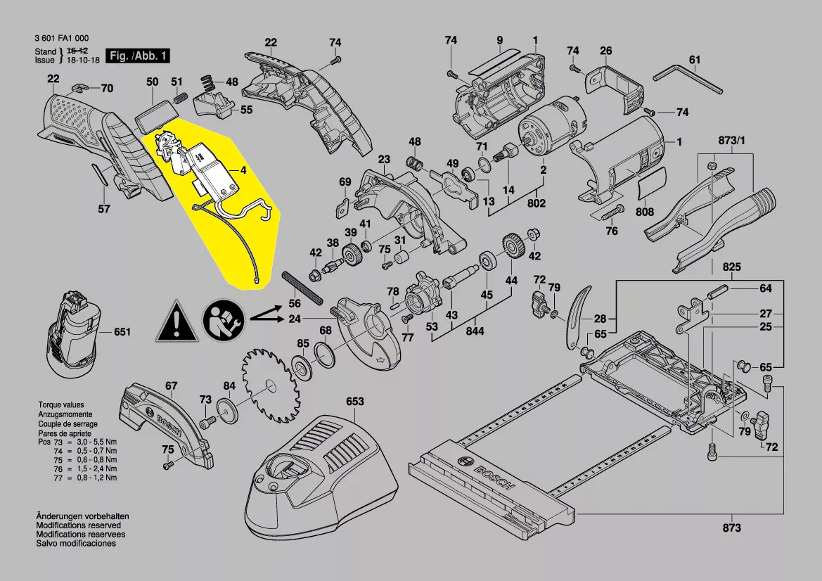 Module électronique réf. 1 619 P10 653 BOSCH